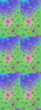 Eskiz modeli etnik tasarım. Çiçekleri, deniz kabukları, mandalaları ve suluboya efektleriyle donanma geçmişi. Yatak çarşafları, ceket, paket tasarımı, kumaş ve moda kavramları için tekstil baskısı.