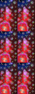 Çiçek kompozisyonu, el boyası, hassas şablon. Manzaralı çiçek deseni. Üst manzara, yumuşak kırmızı ve kahverengi renk. Sevgililer günü ve tebrik kartı konsepti için şık bir davet.