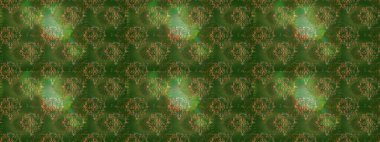 Yeşil, kahverengi ve nötr renklerde şirin çiçekler. Küçük çiçekli basit, dikişsiz desen. Moda baskısı, albüm, ambalaj kağıdı ve duvar kağıdı için zarif dekoratif süslemeler. Raster çizimi..