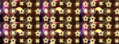 Küçük çiçekteki sevimli çiçek deseni. Kahverengi renkte çiçekler.