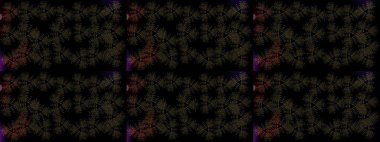 Güzel, siyah, gri ve kahverengi kar taneleri renkli bir arka planda izole edilmiş. İllüzyon. Kar taneleri, kar yağışı. Düşen Noel stilize kar taneleri.