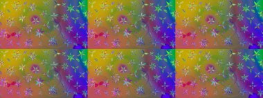 Organik motif arka planı. Çizim kalıbı. Raster illüstrasyonu. Ultraviyole kumaş deseni.