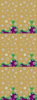 Eskiz stili sarı ve nötr renklerde. Şirin karalamalı çiçek desenli çizim. Raster illüstrasyonu. Raster illüstrasyonu. El yapımı çiçek ve bitki koleksiyonu.