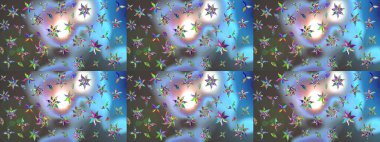 Çizim çiçek deseni duvar kağıdı, web sitesi arka planı, ambalaj kağıdı, davetiye, broşür, afiş veya web sitesi için kullanılabilir. El çizimi Raster çizimi. Karalama elementleri.