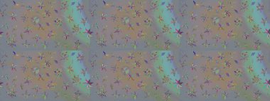 Raster düz çiçek çizim deseni. Hediye ambalaj kağıdı, tebrik kartları, posterler ve pankart tasarımı. Gri ve bej renkli çiçekler.