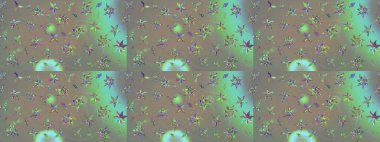 Küçük çaplı çiçeklerdeki basit şirin desenler. Tekstil veya kitap kapakları, imalat, duvar kağıtları, baskı, hediye paketi ve yapıştırma kitabı için çiçek eskizi geçmişi. Raster illüstrasyonu.