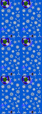 Eski moda arka plan. Desen, çizim, çiçek sınırı. Kıvırcık, parlak örgü. Güzel, parlak, pürüzsüz kumaş, tuval. Çiçek çelengi. Raster illüstrasyonu.