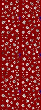 Güzel karalamalı çiçek desenli çizim. Raster illüstrasyonu. Küçük çiçekteki sevimli çiçek deseni. Güzel kumaş deseni.