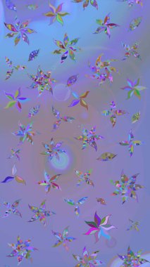 Güzel kumaş deseni. Raster illüstrasyonu. Bahar çiçekli güzel bir çiçek deseni..