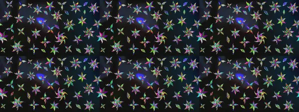 Çiçekli çiçek deseni, suluboya. Raster deseni. Süslü kumaş deseni.