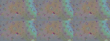 Düz Çiçek Elementleri Tasarımı. Renkli Bahar Teması eskiz kalıbı. Gri ve bej renkli çiçekler. Sevimli çiçek raster deseni.