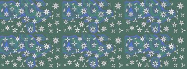 Doğum günü kartı ya da düğün davetiyesi. Suluboya çiçek buketi. Çiçekli tebrik kartı. Çiçek arkaplan. Yeşil ve mavi renklerde. Raster illüstrasyonu.