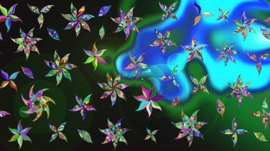 Çiçekli tebrik kartı. Doğum günü kartı ya da düğün davetiyesi. Suluboya çiçek buketi. Çiçek arkaplan. Gri ve mavi renklerde. Raster illüstrasyonu.