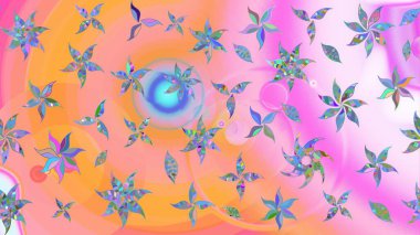 Yatak çarşafları, ceket, paket tasarımı, kumaş ve moda kavramları için tekstil baskısı. Eskiz modeli etnik tasarım. Çiçekleri, deniz kabukları, mandalaları ve suluboya efektleri olan deniz altyapısı.