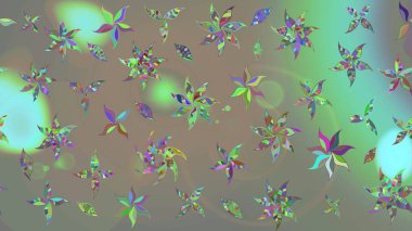 Güzel kumaş deseni. Düz Çiçek Elementleri Tasarımı. Renkli Yaz Temalı eskiz kalıbı. Raster çiçekli arka plan. Güzel eskiz şekli. Yazdır.