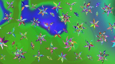 Organik motif arka planı. Ultraviyole kumaş deseni. Raster illüstrasyonu. Çizim deseni.