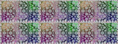 Moda baskıları için zarif bir şablon. Halk tarzı. Modern çiçek arkaplanı. Parlak renkli çiçekleri ve gri yaprakları olan, kusursuz çiçek desenleri..