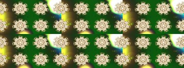 Yüzey için tekrarlanan doku, ambalaj kağıdı, altın rengi kar tanesi. Kış kar taneleri, raster arka plan.