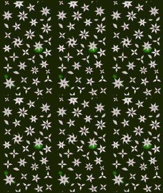 Suluboya, elle çizilmiş. Raster illüstrasyonu. Gri yapraklı yabani çiçekler. Taslak arkaplan deseni.