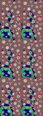 Çiçek. Kahverengi ve nötr renklerde. Taslak dekoratif arka plan, çiçek mandala. Raster illüstrasyonu.