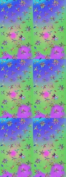 Bahar çiçekleriyle güzel bir çiçek deseni çizmişsin. Raster illüstrasyonu. Güzel kumaş deseni.