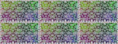 Raster illüstrasyonu. Küçük çiçekteki sevimli çiçek deseni. Gri renkte yaz çiçekleri. Raster deseni.