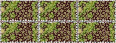 Raster suluboya çiçek deseni, narin çiçekler, kahverengi çiçekler, tebrik kartı şablonu. Güzel kumaş deseni.