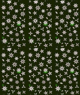 Suluboya, elle çizilmiş. Raster illüstrasyonu. Gri yapraklı yabani çiçekler. Taslak arkaplan deseni.