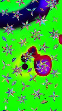 Küçük çiçekte güzel bir çiçek deseni var. Çiçekli çiçek deseni, suluboya. Raster deseni.