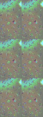 Raster Modaya uygun kumaş deseni. Düz Çiçek Elementleri Tasarımı. Gri ve bej renkli şirin çiçek desenleri. Renkli Bahar Teması çizim şablonu.