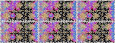 Barok tarzında duvar kağıdı tasarımı için kusursuz damaske deseni arkaplanı. Süslü raster dekorasyonu. Altın elementlerle gri renklerde altın desen.