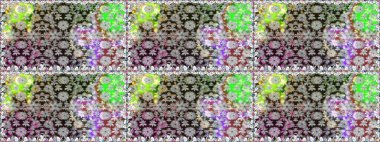 Organik öğeleri. Suluboya efekti. Botanik seamless modeli. Raster desen.