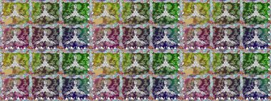 Gömlek baskısı için çiçek boyası. Çiçeksiz desenli arka plan. Yeşil renkte çiçekler.