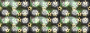 Tarafsız, gri ve yeşil renklerde geleneksel halk çiçekleri. Tekstil tasarımı için. Çiçeksiz desenli nakış işlemeli gelincikler ve vadi zambaklarıyla.