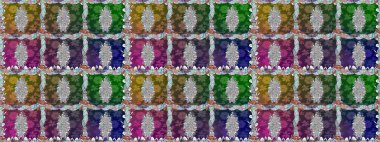 Tekstil, tebrik kartı, boyama kitabı, telefon kılıfı baskısı için kullanılabilir. Raster Henna dövme stili. Kızılderili desenli desenli desenli şal deseni. Etnik Mandala süsü.