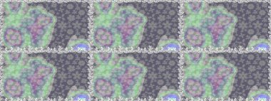 Gri renkli çiçekli kusursuz çiçek deseni. Suluboya tarzında gri renkte çiçekler.