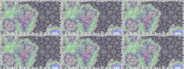 Gri renkli çiçekli kusursuz çiçek deseni. Suluboya tarzında gri renkte çiçekler.