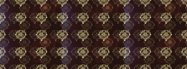Klasik klasik klasik arka plan. Geleneksel oryantasyon süsü. Kahverengi, mor ve bej renklerde altın elementlerle kusursuz desen. Klasik raster altın pürüzsüz desen.