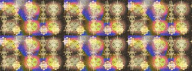 Noel ve yeni yıl moda baskıları için tatil tasarımı. Raster illüstrasyonu. Kar tanelerinin soyut arkaplanlı Noel şablonu. Kahverengi, nötr ve bej kar taneleri.