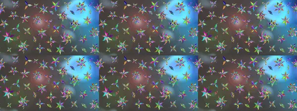 Suluboya, elle çizilmiş. Gri ve mavi renkte yaprakları olan yabani çiçekler. Eskiz arkaplan modeli. Raster illüstrasyonu.