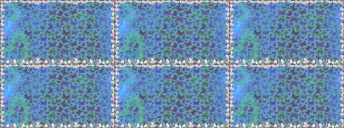 Mavi ve mor arka planda kelebek. Kusursuz. Davetiye, kart ve parmak izi için basit kadınsı bir model. Raster illüstrasyonu.