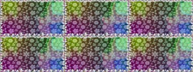 Yeşil renkli çiçekler. Raster düz çiçekleri pürüzsüz desen. Tasarım hediye paketi, tebrik kartları, posterler ve afiş tasarımı.