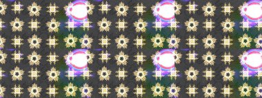 Gri, yeşil ve bej renkli kar tanesi tabelası. Kar Tanesi Mozaik ikonu. Sembol kışı, donmuş, Noel, yeni yıl tatili. Raster illüstrasyonu. Düz dizayn. Grafiksel element dekorasyonu.