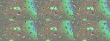 Suluboya çizim kalıbı. Çiçek izi. Suluboya tarzında gri ve bej renkte çiçekler.