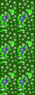 Robot resim. Moda baskıları için zarif bir şablon. Çiçekli yaz çiçekleri. Küçük renkli çiçekler. Küçük çiçekte güzel bir desen. Motley illüstrasyonu.