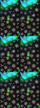 Yumuşak, bahar çiçekli arka plan. Çiçekli karalama şeklinde Raster çiçek deseni. Gri ve yeşil renkte çiçekler.