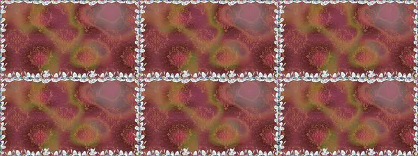 Çiçekler, dallar, bitkiler ve çiçekler. Güzel kumaş deseni. Raster illüstrasyonu. El çizimi.