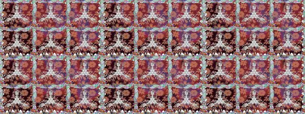 Klasik çiçekler. Yaz çiçekleri teması. El çizimi, soyut ve süslü elementler. Kahverengi renkli. Suluboya resim taklit Raster illüstrasyonu.