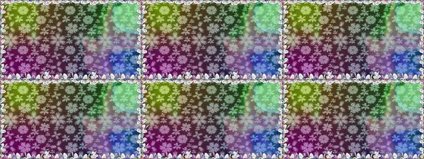 Yeşil renkli çiçekler. Raster düz çiçekleri pürüzsüz desen. Tasarım hediye paketi, tebrik kartları, posterler ve afiş tasarımı.