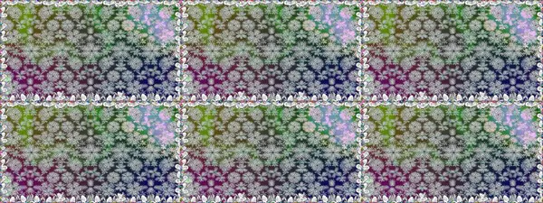 Renkli Bahar Temalı Kusursuz Arkaplan. Raster illüstrasyonu. Düz Çiçek Elementleri Tasarımı. Kusursuz Chichi kumaş deseni. Çiçek deseni.